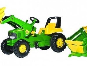 Traktor John Deere z przyczepą i ładowaczem 1993811496