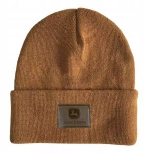 CZAPKA ZIMOWA BRĄZOWA Z LOGO