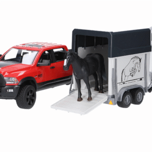 ZABAWKA RAM POWER Z PRZYCZEPĄ DO PRZEWOZU KONI BRUDER (U02501)