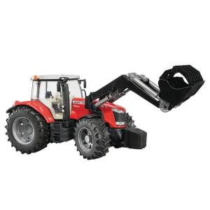 CIĄGNIK MASSEY FERGUSON 7624 Z ŁADOWACZEM BRUDER U03047