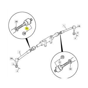 Osłona końcówki drążka JCB 123/07689 - obrazek 3