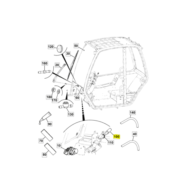 PRZELACZNIK SWIATEL LADOWARKA JCB FASTRAC CVA3